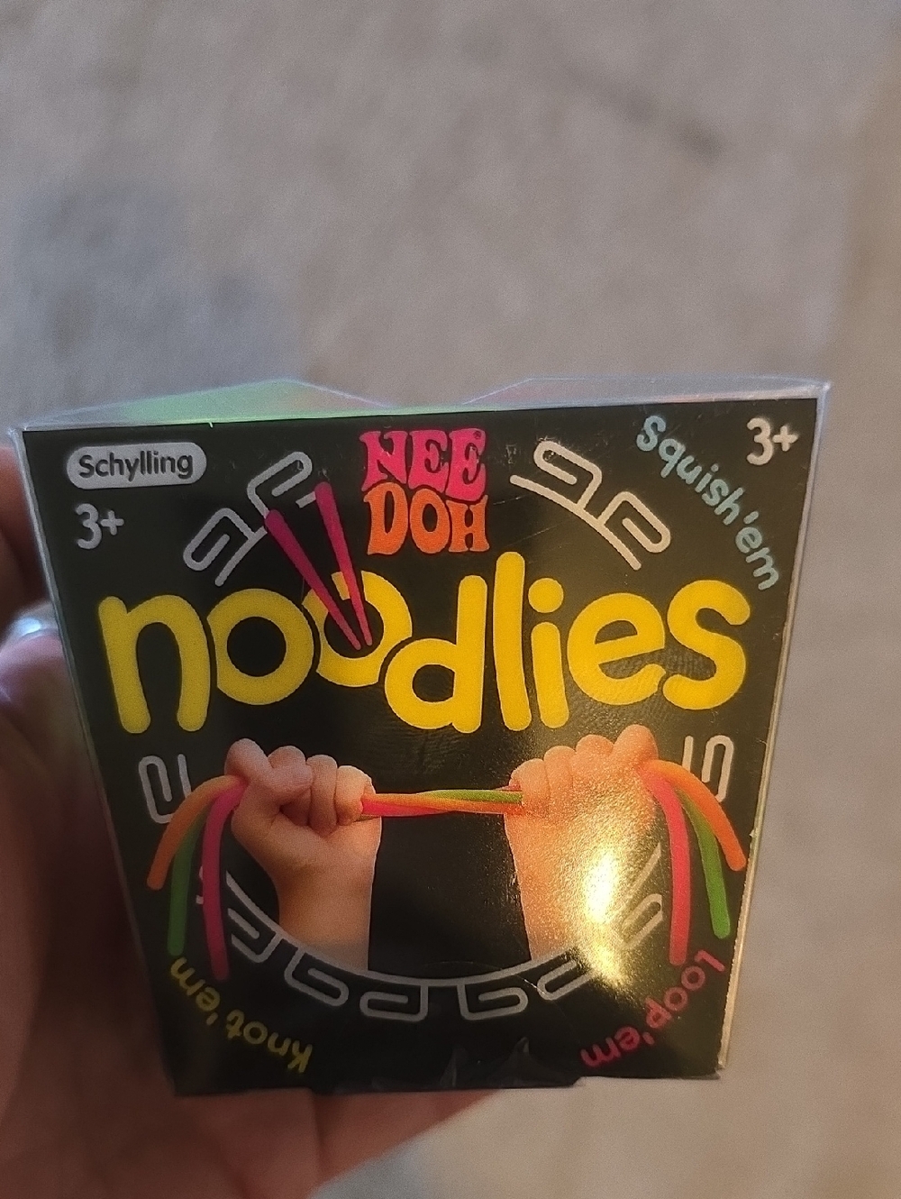 NeeDoh Noodlies Squish Toy - Multicolor